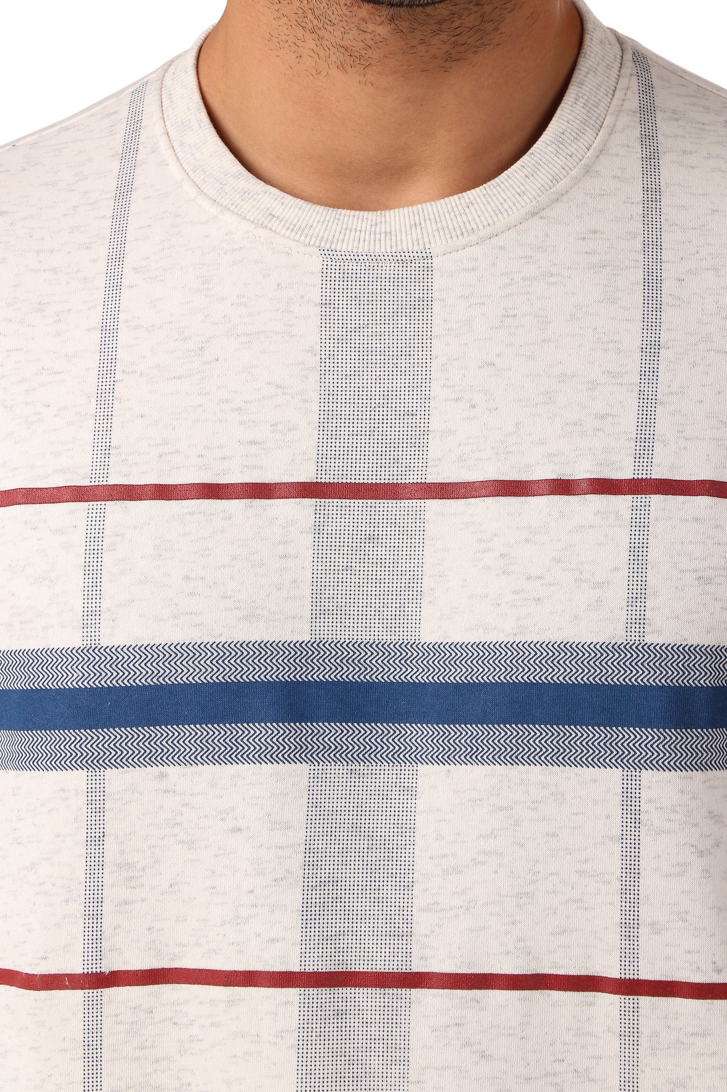 Men's Round Neck Full Sleeve Printed Sweat Shirt