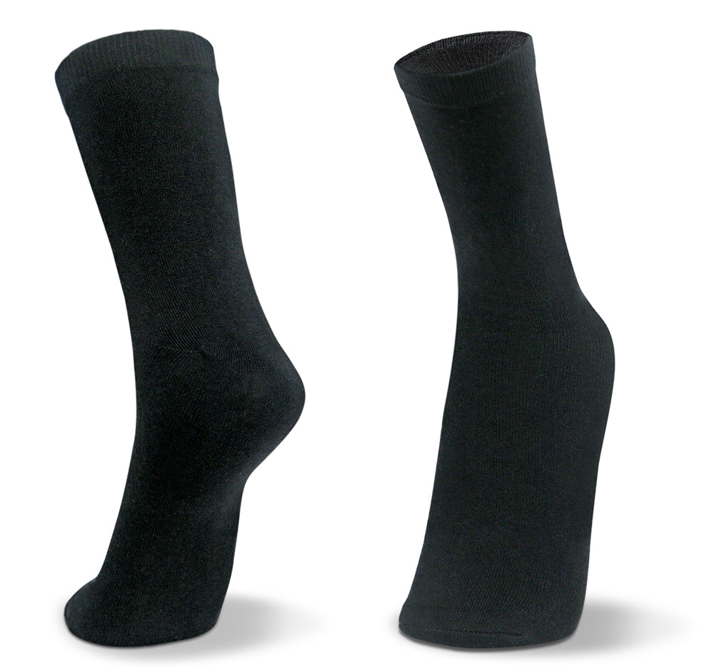 Williwr Men's Crew Length Formal Socks In Combo Of Solid Colors Free Size Combo Pack of 4 Pairs