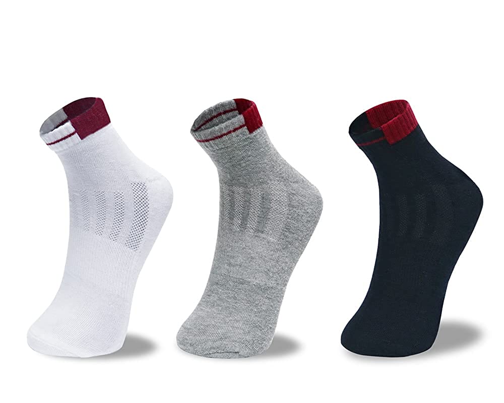 Women's Ankle Sports Socks Assorted-Pack of 6 Pairs