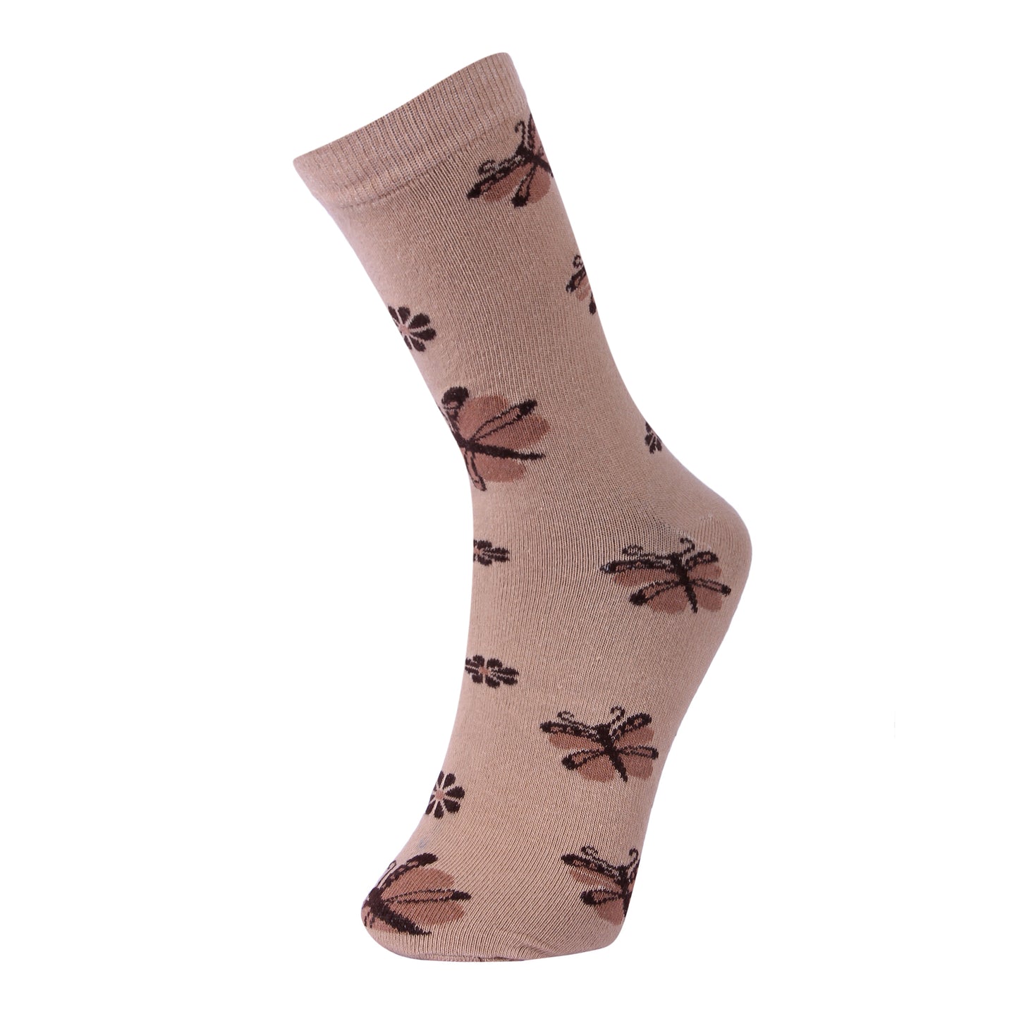 Women's Casual Socks Floral design-Pack of 3pairs